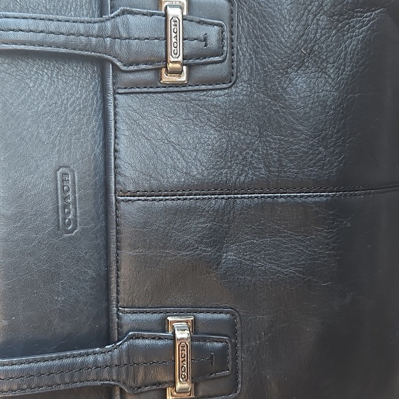Coach Black Leather Bag - Picture 3 of 16